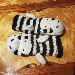 Delux Cute Y2K Striped Animal Mittens